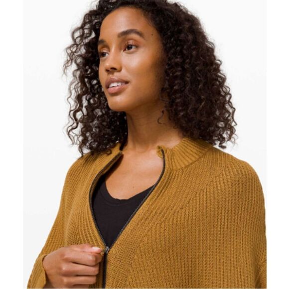 Lululemon Softer Still Wrap Sweater Cape Poncho Modern - Picture 4 of 16